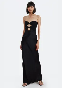Bec & Bridge Halle Strapless Dress Black Size 6  for rent on The Volte - image 1