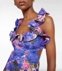 Zimmermann High Tide Frilled Mini Dress Floral Size 0P/AU 6 for rent on The Volte - image 5