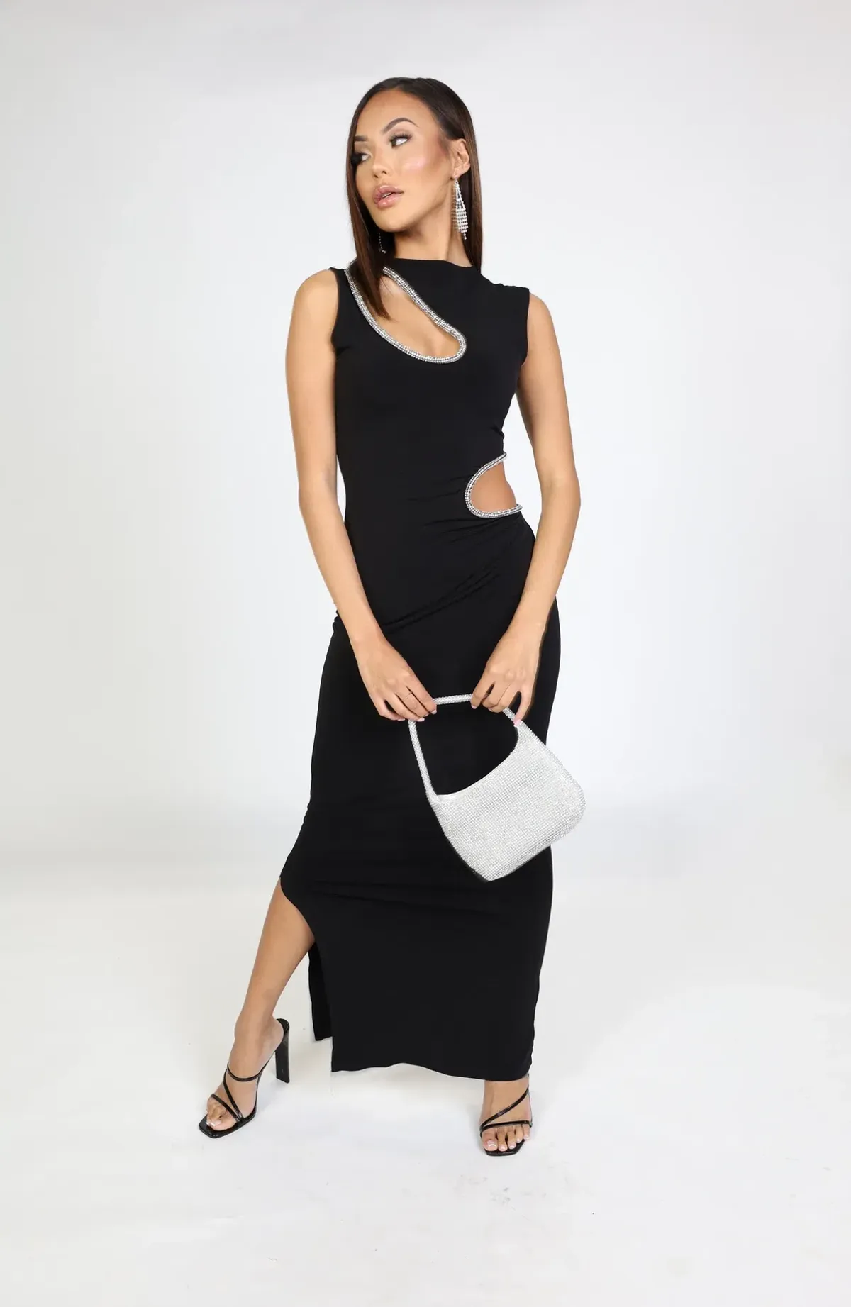 Ivona Skelo Vivia Dress Black Size L/ AU 12 - Image 5