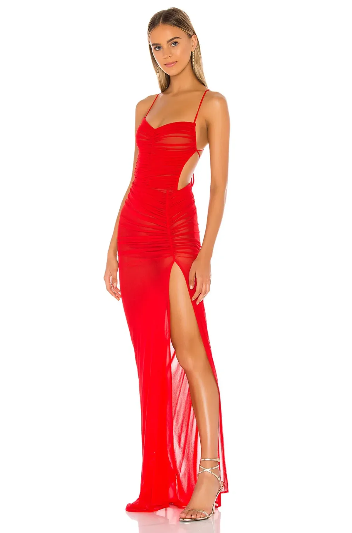 Michael Costello Follie Gown Red Size 6 - Image 1