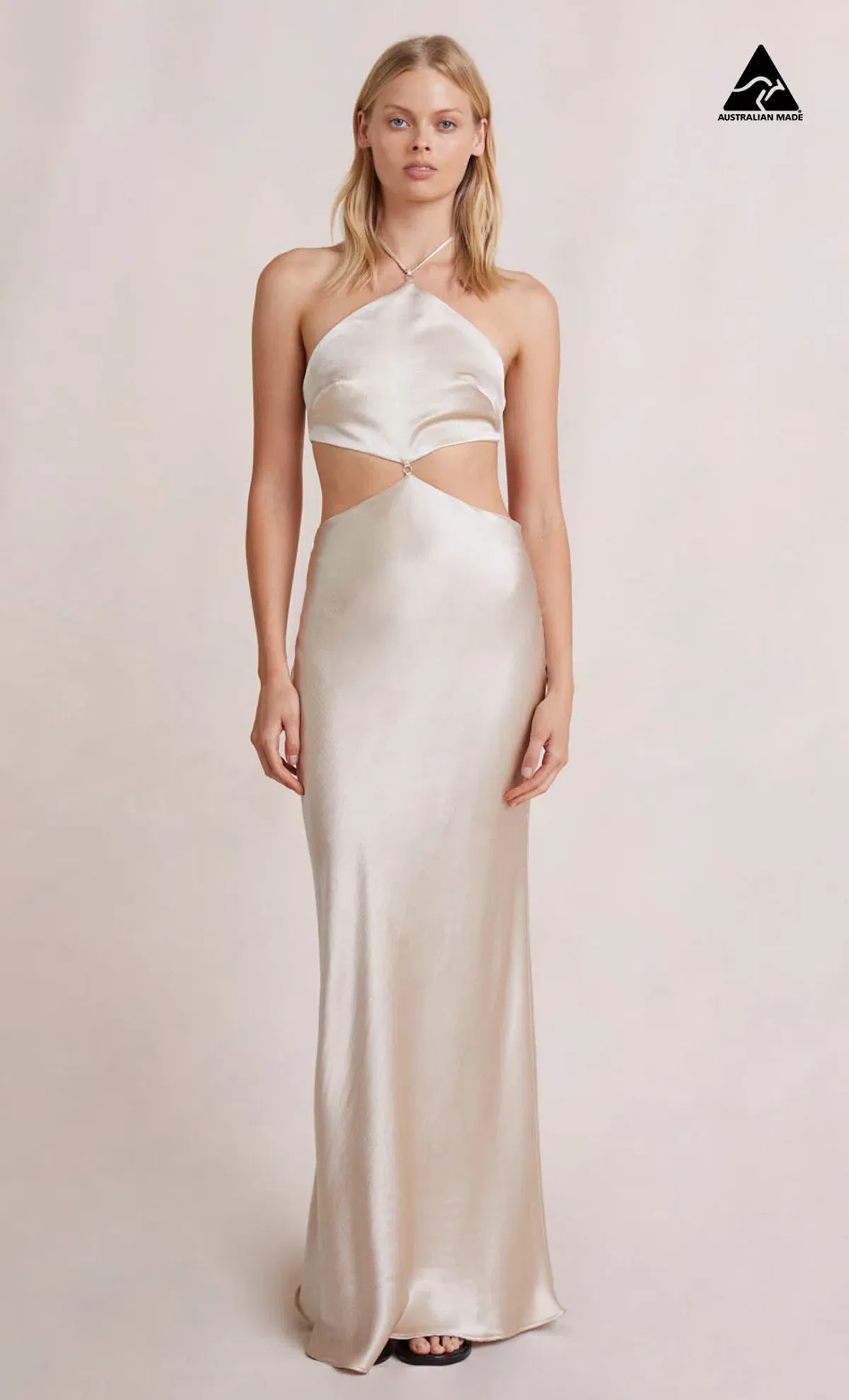 Bec & Bridge Kara Maxi Dress in Sand Size 8 - Image 4