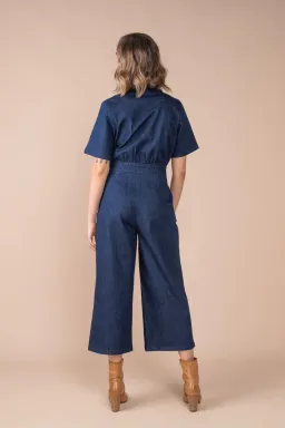 Frock Me Out Denim Freestyler Jumpsuit Dark Indigo Size 18 for rent on The Volte - image 4