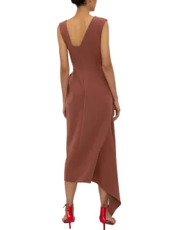 Bianca Spender Copper Chloe Dress Copper Brown Size 10 for rent on The Volte - image 2