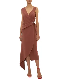 Bianca Spender Copper Chloe Dress Copper Brown Size 10 for rent on The Volte - image 1