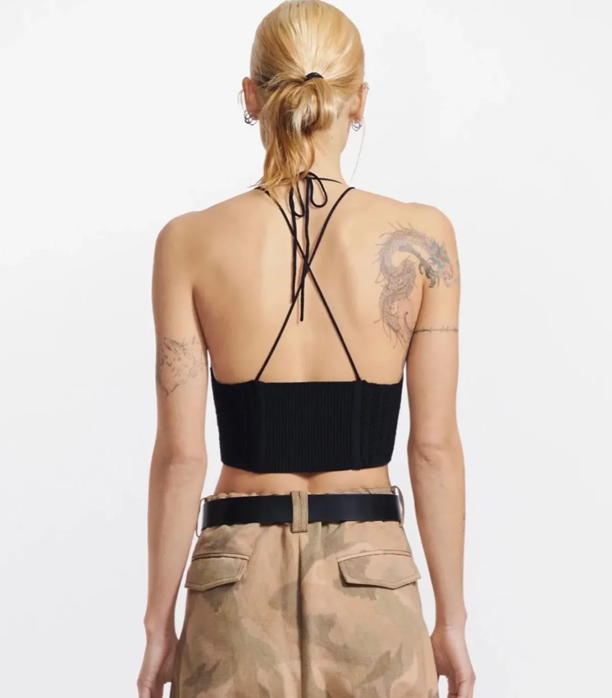 Dion Lee Crochet Tie Corset Black Size S / Au 8 - Image 3