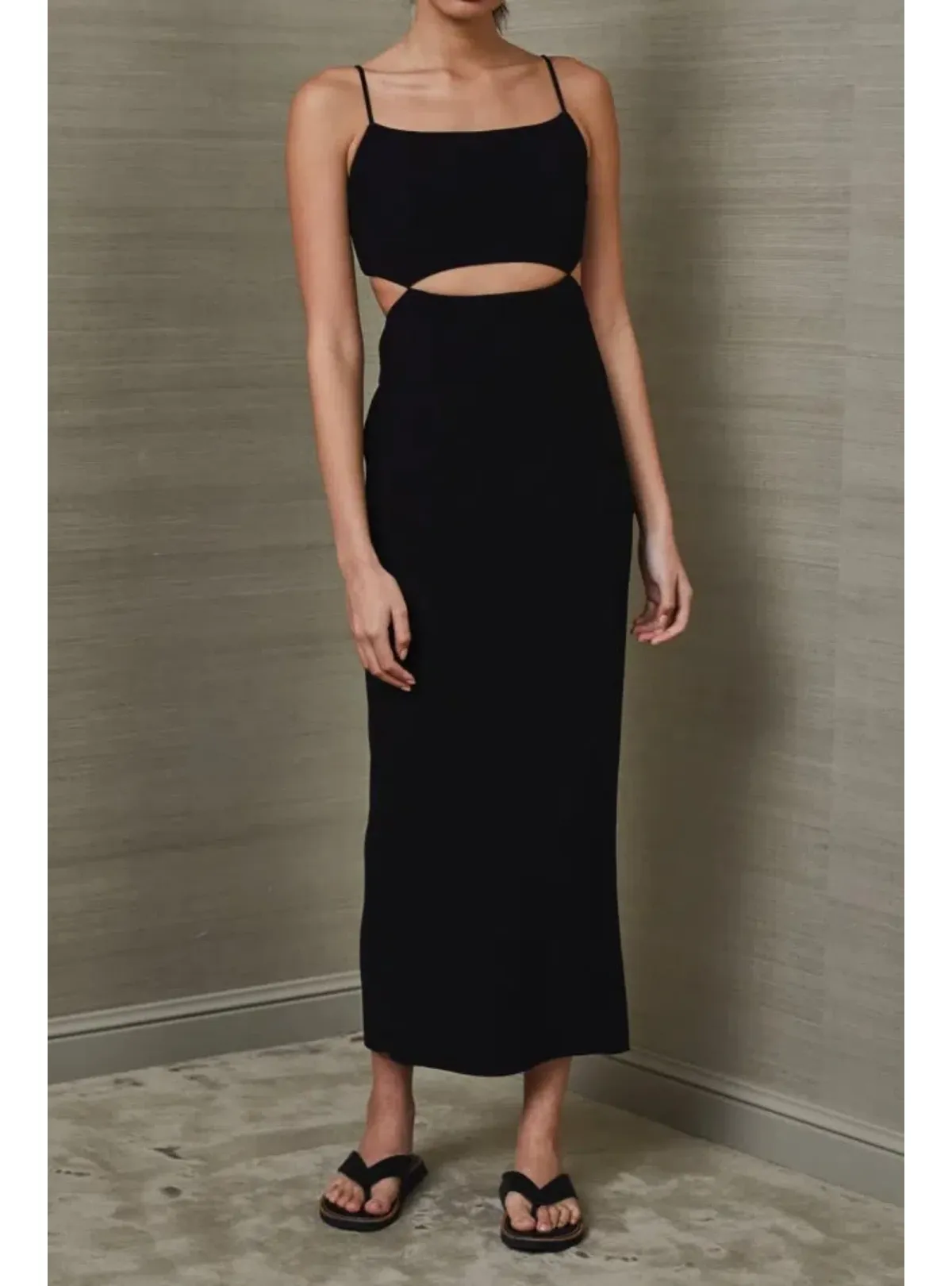 Bec & Bridge Faye Midi Dress Black Size AU 6 - Image 1