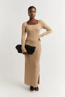 DISSH Lena Long Sleeve Mini Dress Wheat Size S/Au 8 for rent on The Volte - image 1