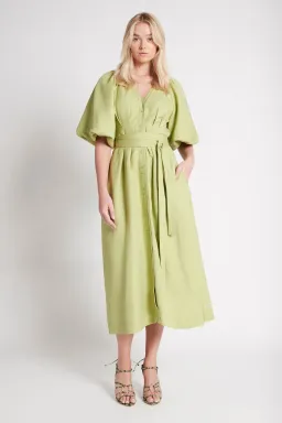 Aje Evermore Dress Green Size 10 for rent on The Volte - image 1