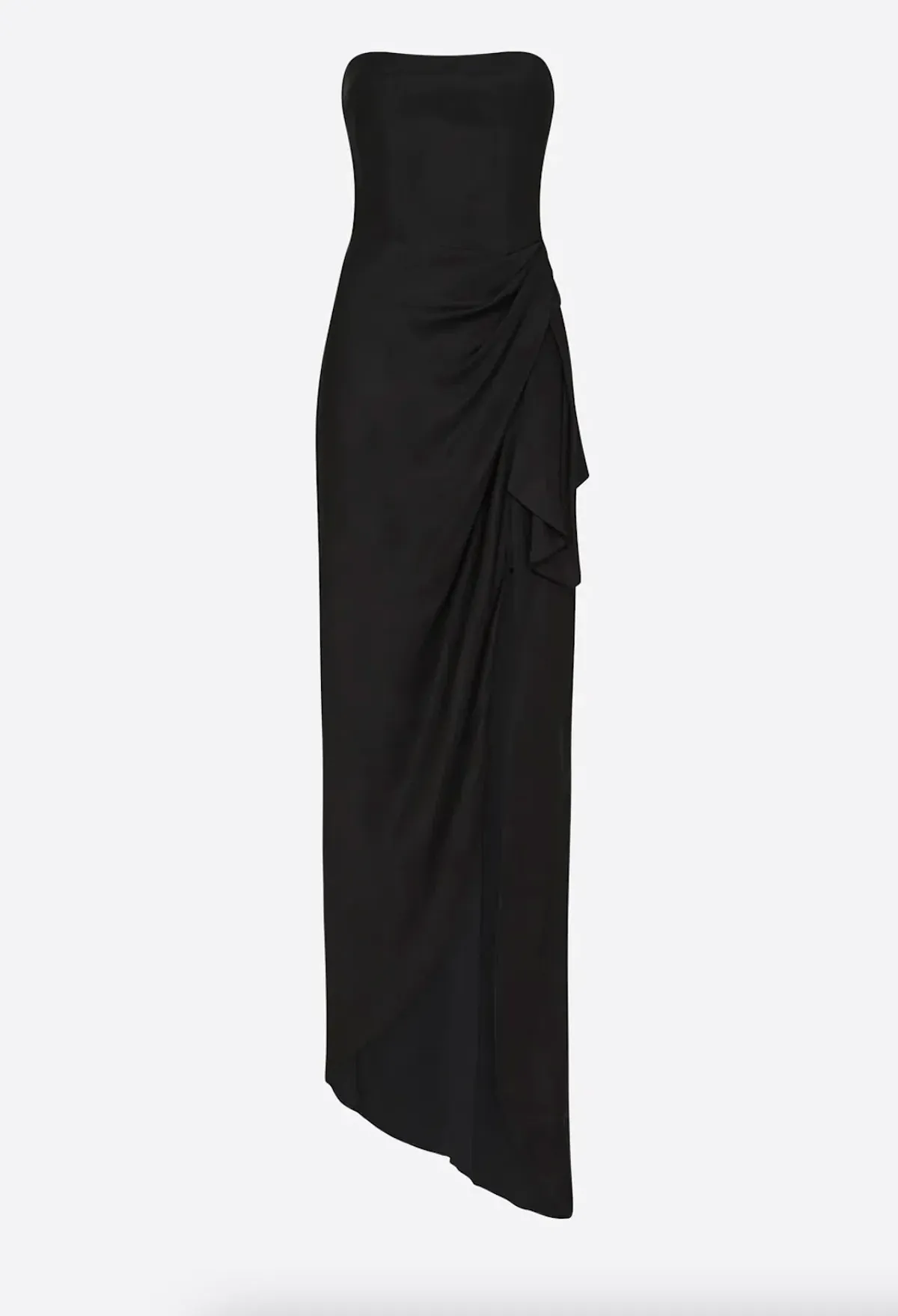 Manning Cartell Asymmetrical Games Strapless Gown Black Size 6 - Image 6