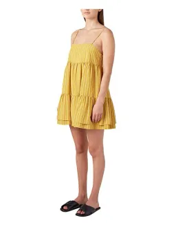 Camilla And Marc Pollino Stripe Dress Yellow Size 6 for rent on The Volte - image 2