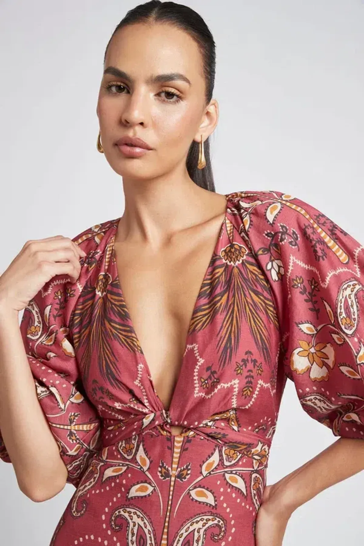 Sheike Panama Maxi Dress Print Size 10 - Image 2