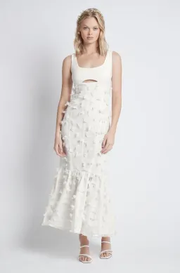 Sheike Petal Dreams Midi Dress White Size 8 for rent on The Volte - image 1