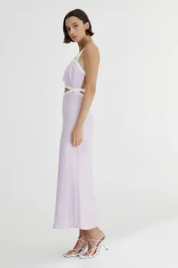 Significant Other Elena Midi Dress Lilac Size 8  for rent on The Volte - image 2