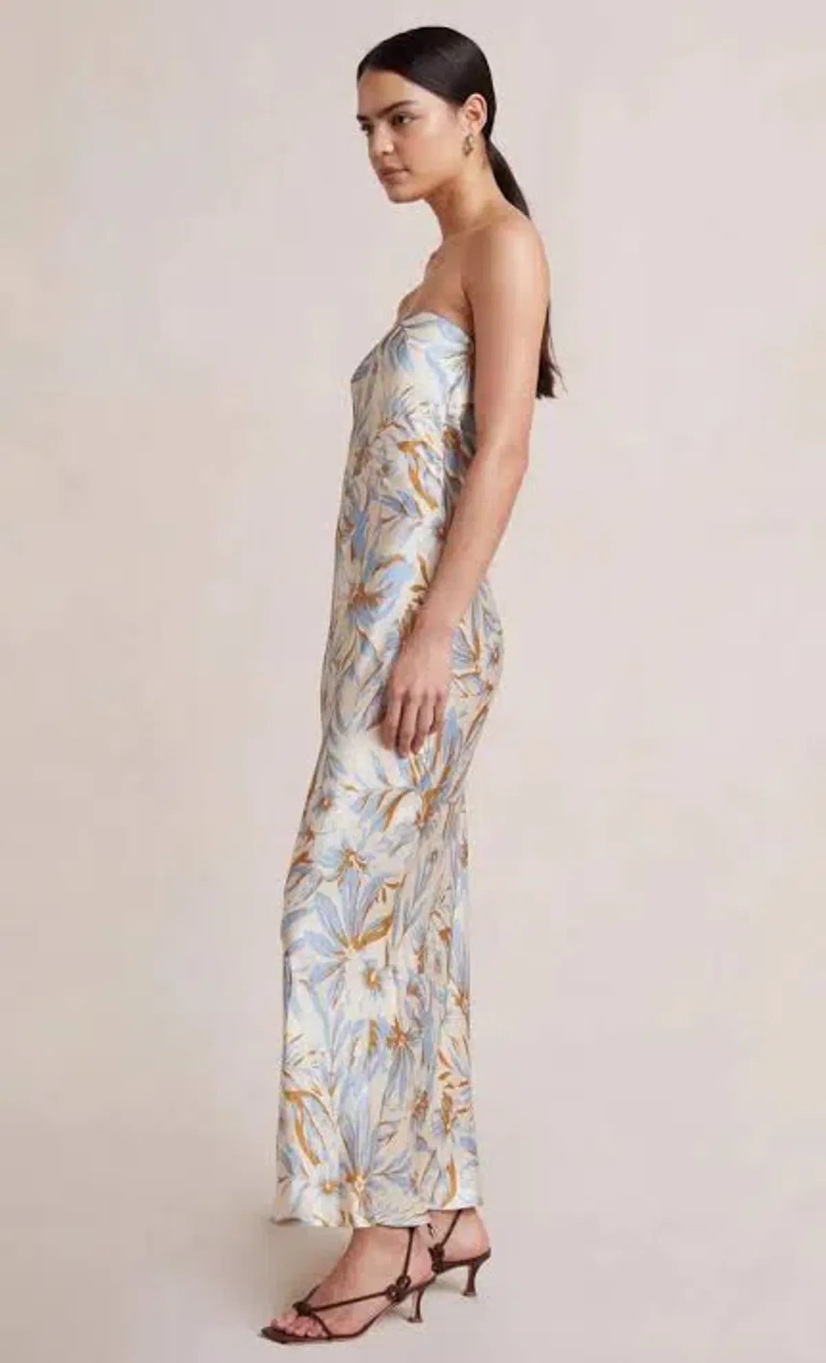 Bec & Bridge Stella Strapless Dress Floral Size 8 - Image 2