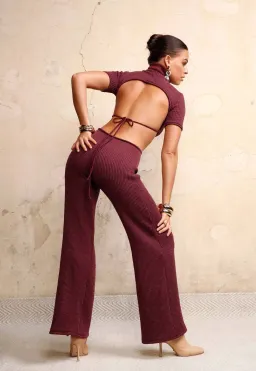 Arcina Ori Lexi Jumpsuit in Wine Size S / AU 8 for rent on The Volte - image 2