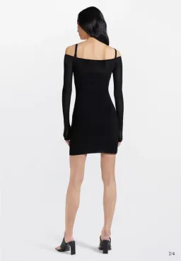 Dion Lee Hosiery Mesh Dress Black Size 10  for rent on The Volte - image 3