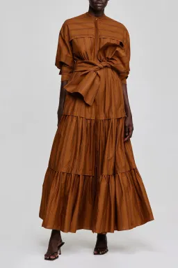 Acler Hugh Maxi Dress Dijon Stripe Size 6  for rent on The Volte - image 2