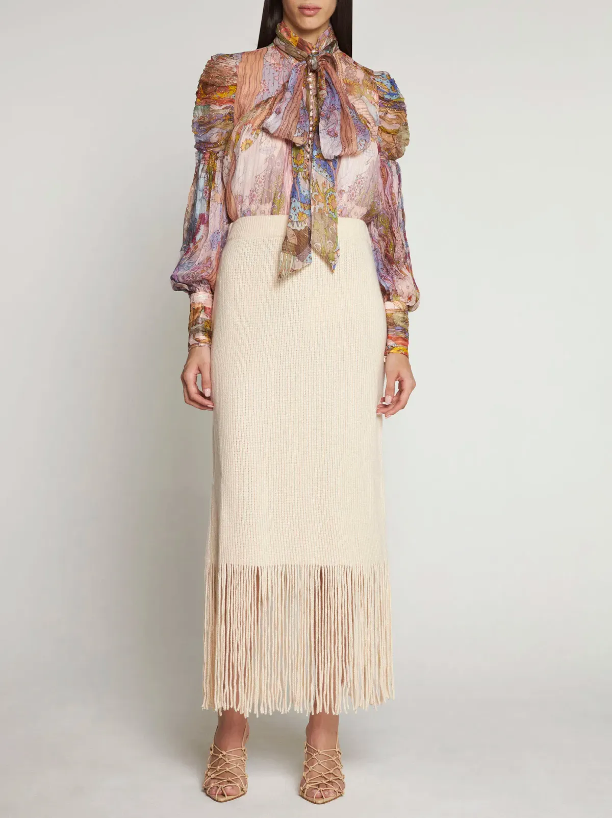 Zimmermann Kaleidoscope Lurex Blouse Print Size 3/Au 14 - Image 1