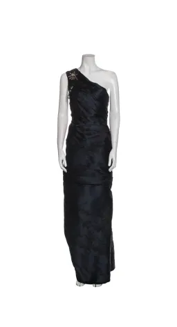 J. Mendel Paris Floor-Length Gown Navy Blue Size AU 12  for rent on The Volte - image 4