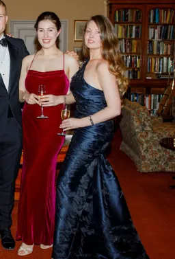 J. Mendel Paris Floor-Length Gown Navy Blue Size AU 12  for rent on The Volte - image 2