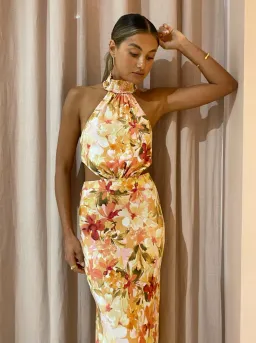Significant Other Lapis Midi Dress Watercolour Floral Size 10  for rent on The Volte - image 6