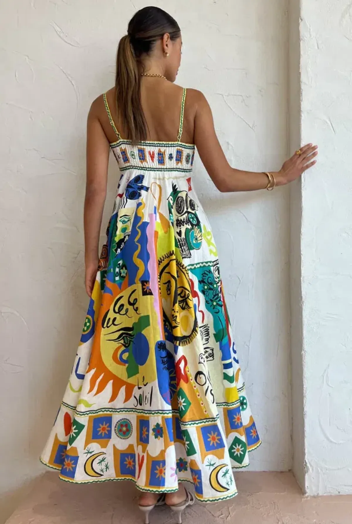 Alemais Soleil Maxi Sundress Multi Size 8 - Image 3