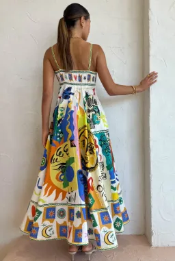 Alemais Soleil Maxi Sundress Multi Size 10 for rent on The Volte - image 3