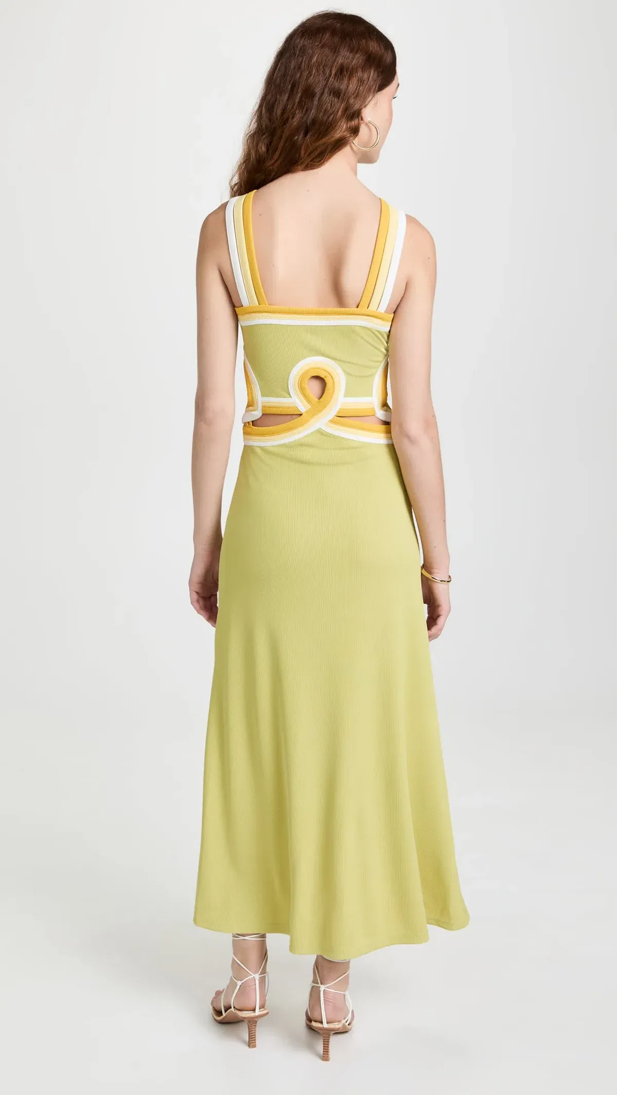 Christopher Esber Looped Verner Bind Dress Green Size 8 - Image 3