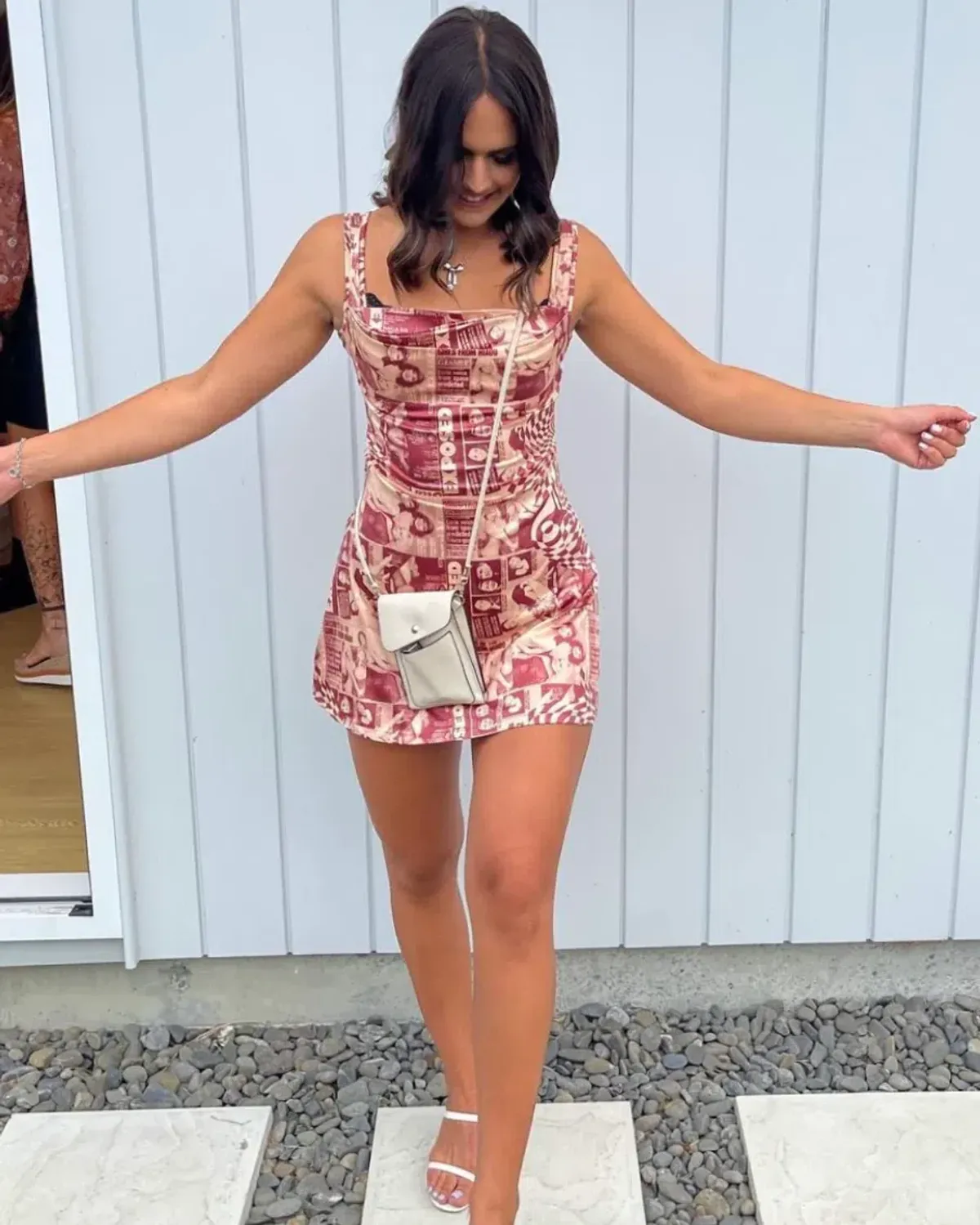 Miaou Wanted Ginger Mini Dress Print Size S/Au 8 - Image 3