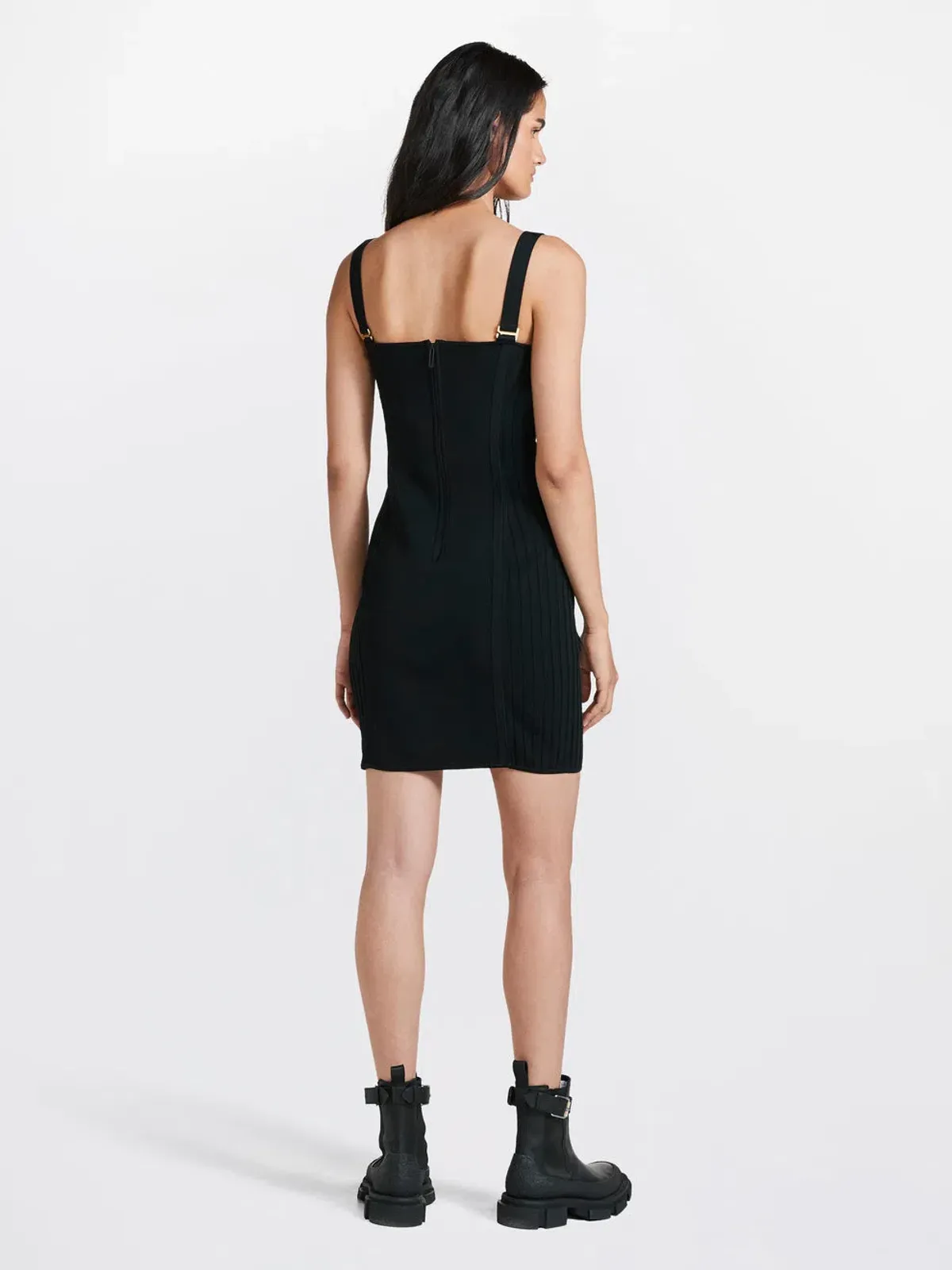 Dion Lee Laced Corset Dress Black Size S/Au 8 - Image 3