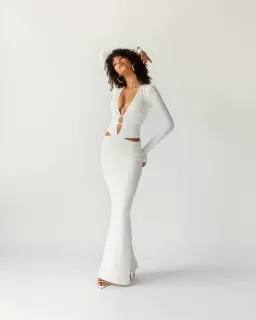 Arcina Ori Aston Dress Ivory Size S/Au 8  for rent on The Volte - image 4