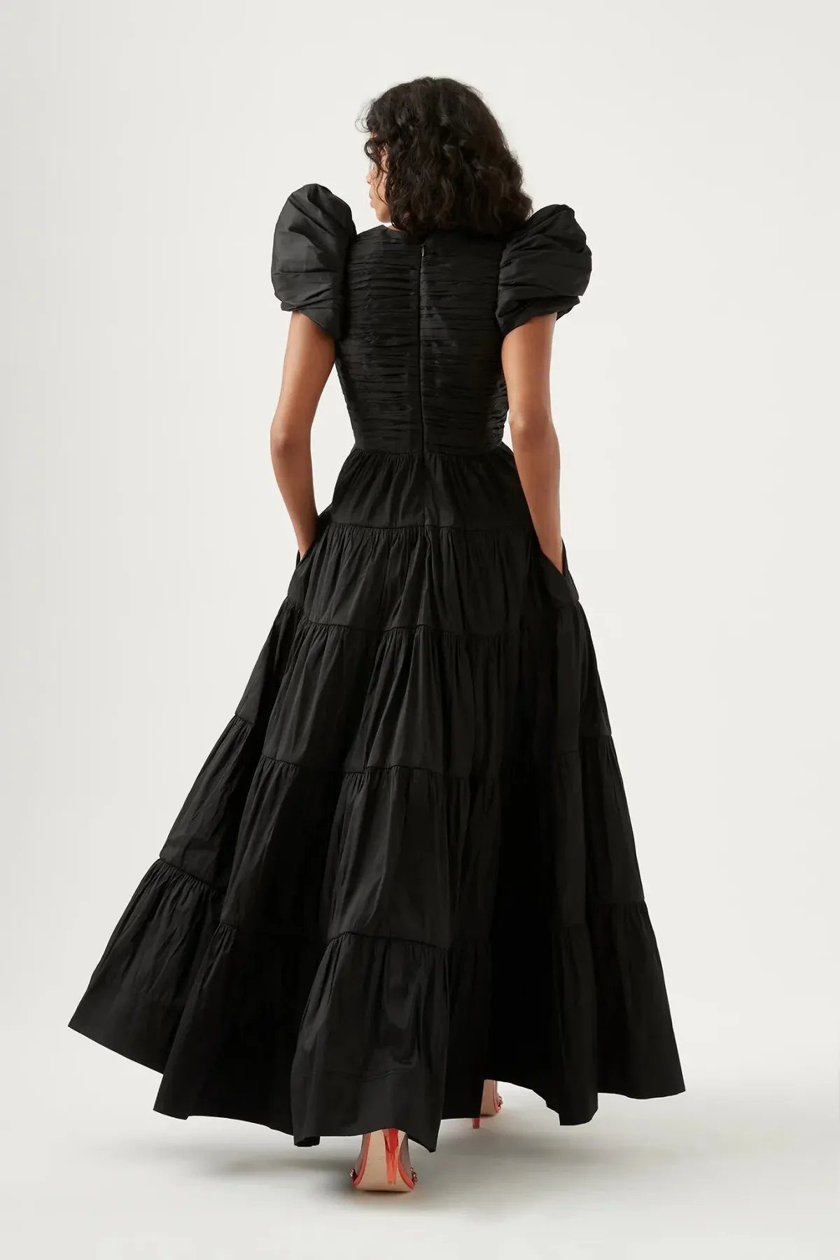Aje Statuesque Tiered Gown Black Size 8 / S - Image 2