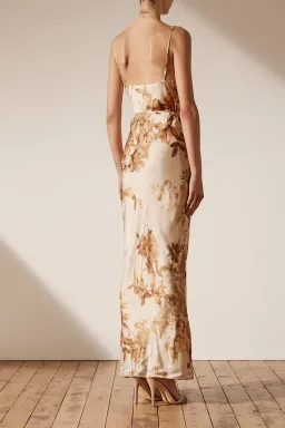 Shona Joy Ines Bias Cowl Maxi Dress Floral Size 8 / S for rent on The Volte - image 2