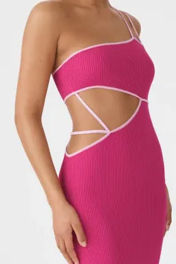 San Sloane Nathalya Midi Dress Pink Size 6 / XS for rent on The Volte - image 2