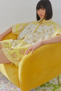 Alemaïs Catalina Yellow Shorts and Shirt Set Size 10 for rent on The Volte - image 3