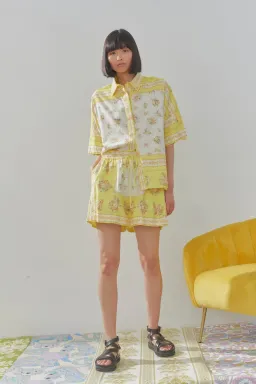Alemaïs Catalina Yellow Shorts and Shirt Set Size 10 for rent on The Volte - image 1