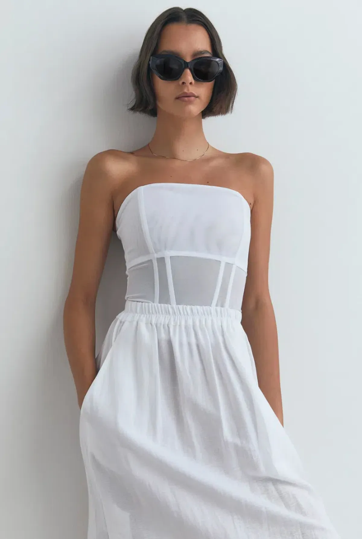 Viktoria and Woods Rome Bustier White Size 1/Au 6 - Image 2