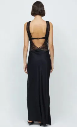 Bec & Bridge Naomi Split Maxi Dress Black Size 6 for rent on The Volte - image 3