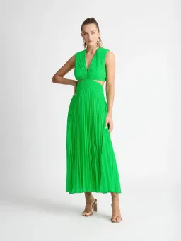 Sheike Marilyn Pleat Dress Green Size 8 for rent on The Volte - image 1