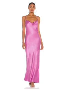 Bec & Bridge Lucie Maxi Dress Fuchsia Pink Size 8  for rent on The Volte - image 1