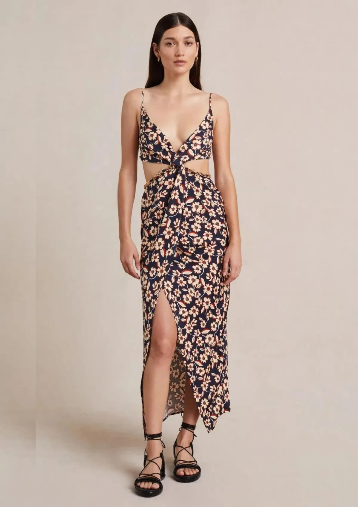 Bec & Bridge Modern Romance Twist Maxi Dress Floral Size 6 - Image 1