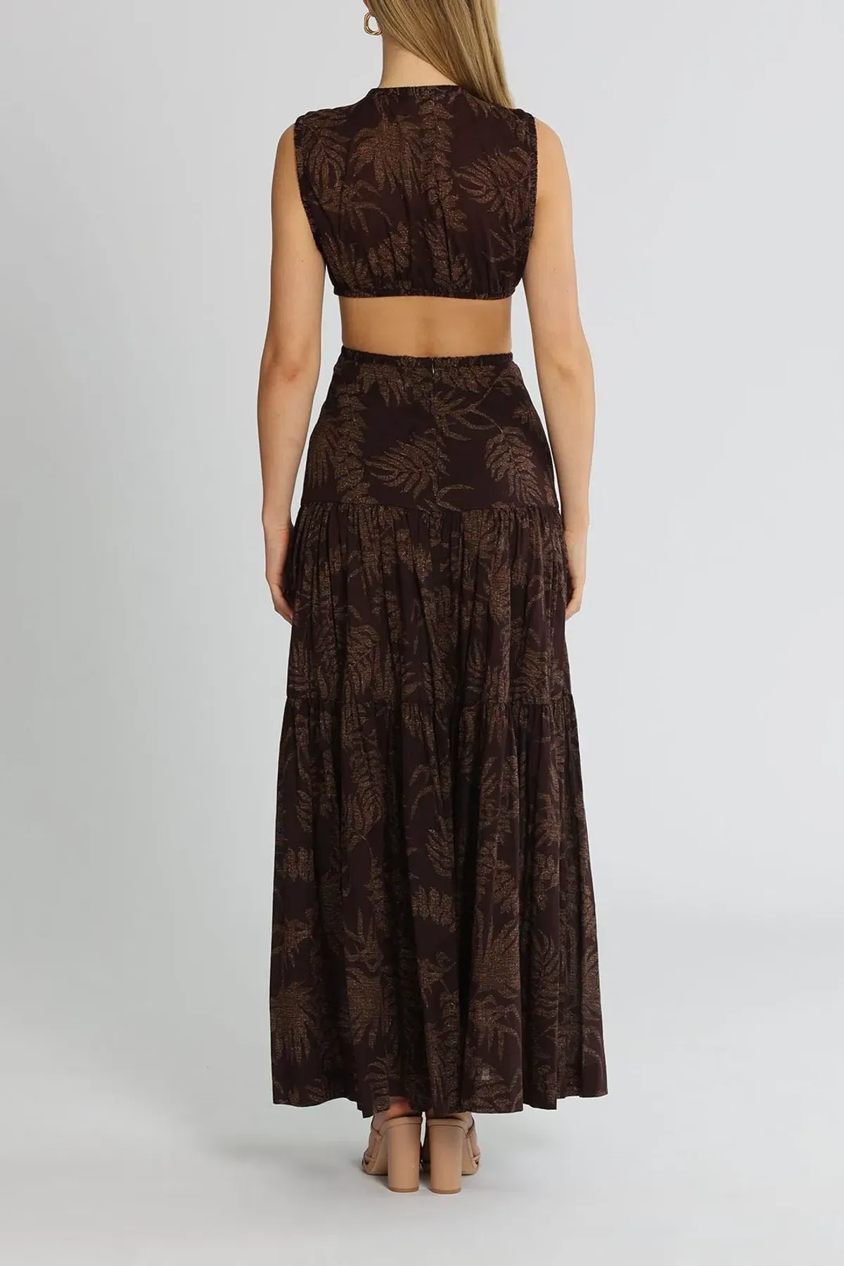 Bec & Bridge Desert Palm Maxi Dress Print Size 8 - Image 2