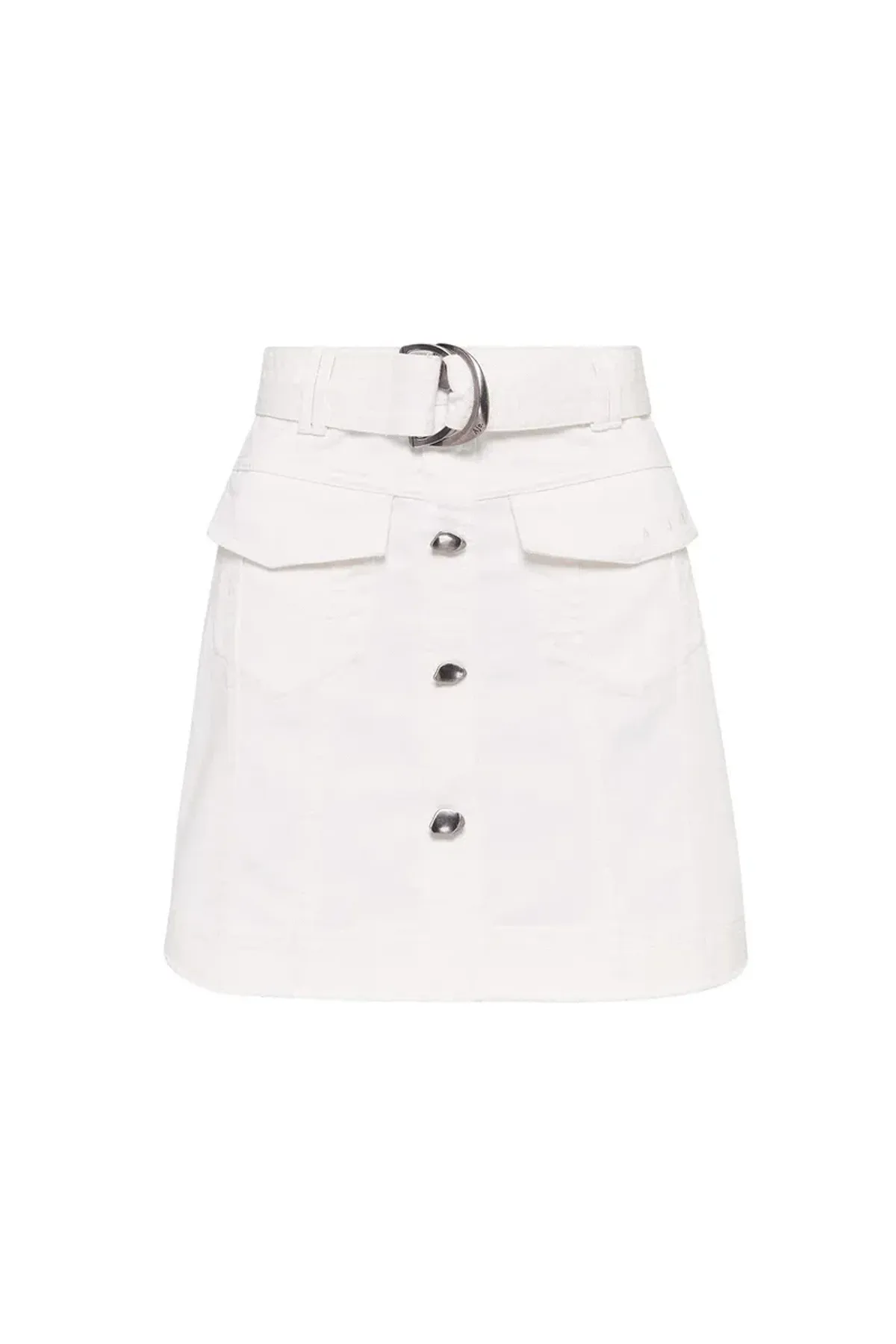AJE Arlow Denim Mini Skirt White Size 8 - Image 2