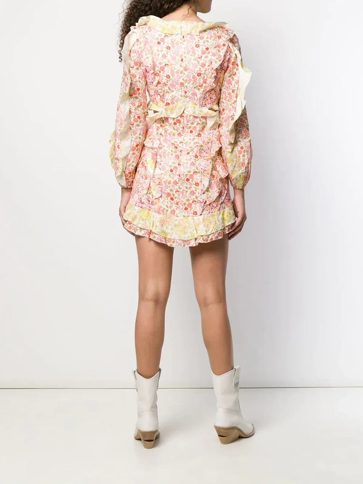 Zimmermann Goldie Spliced Mini Dress Floral Size 2 / Au 12 - Image 2