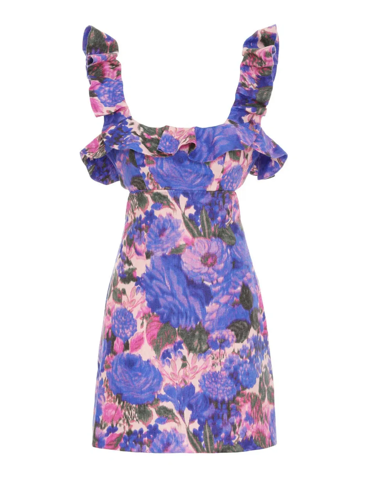 Zimmermann High Tide Frilled Mini Dress Floral Size 1 / Au 10 - Image 4