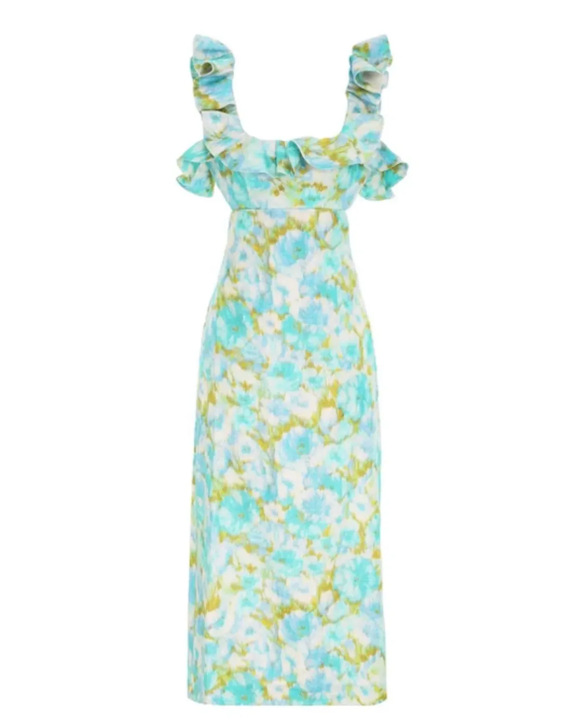 Zimmermann High Tide Frilled Midi Dress Floral Size 1 / Au 10 - Image 5