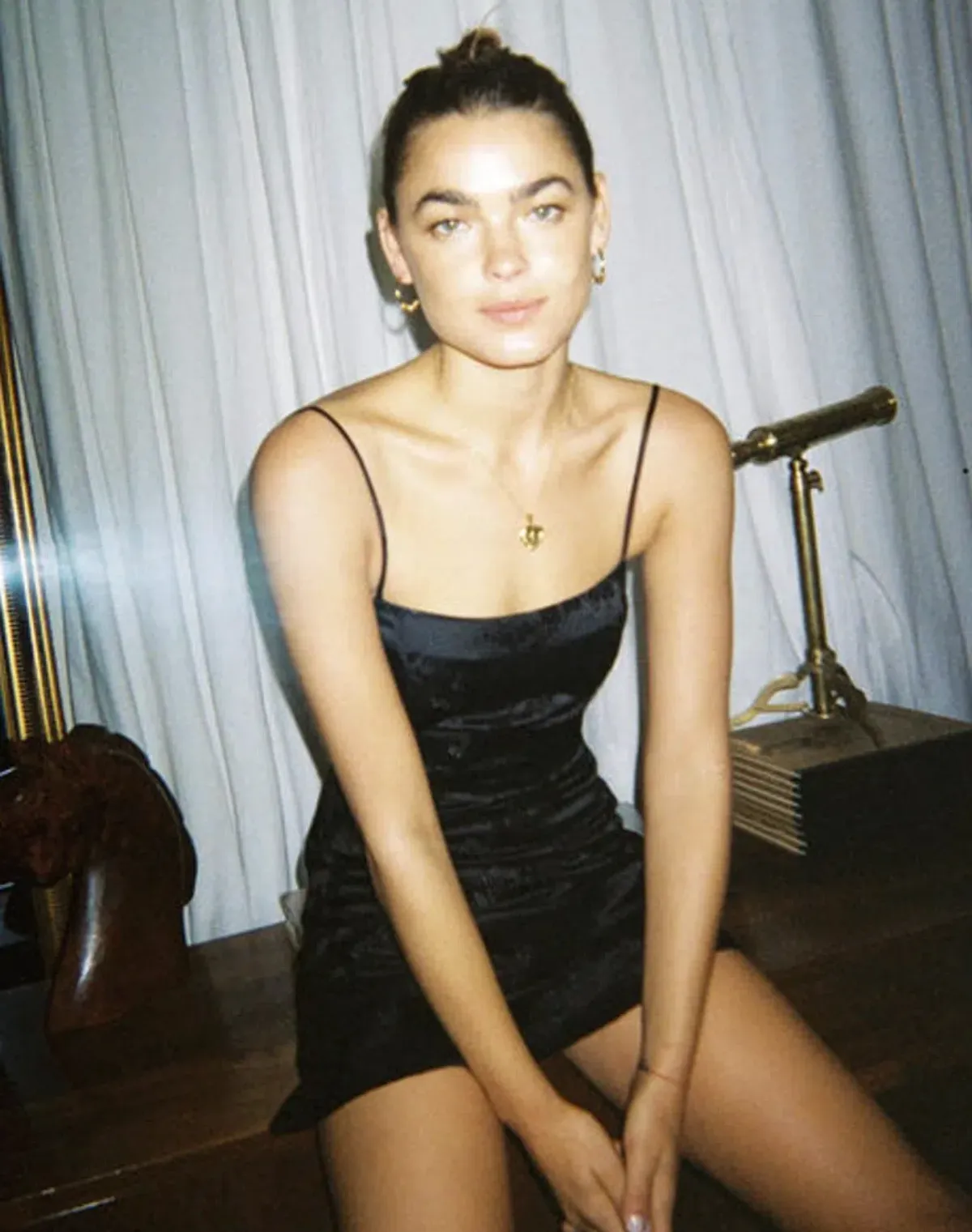 Realisation Par The Emelie Mini Dress in Shibuya Black Size S/Au 8 - Image 3