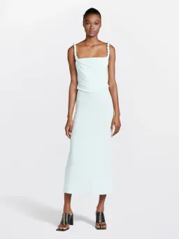 Dion Lee Rope Drape Dress in Clear Blue Size 8 for rent on The Volte - image 1