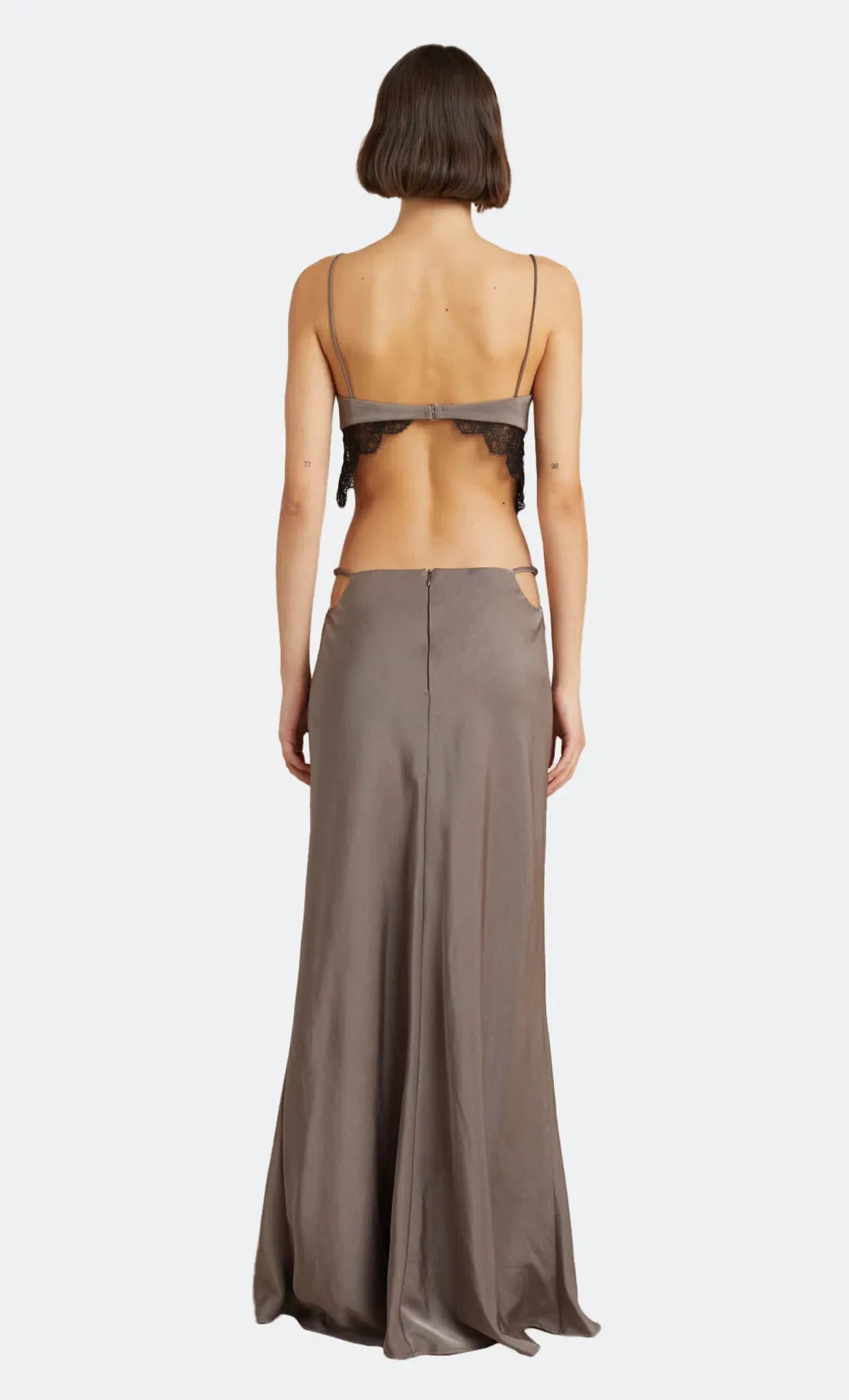 Bec & Bridge Camille Top & Maxi Skirt Set Pewter Size 6 - Image 2