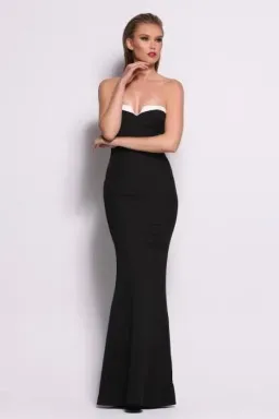 Elle Zeitoune O'Keefe Gown Black/White Size 10 for rent on The Volte - image 2